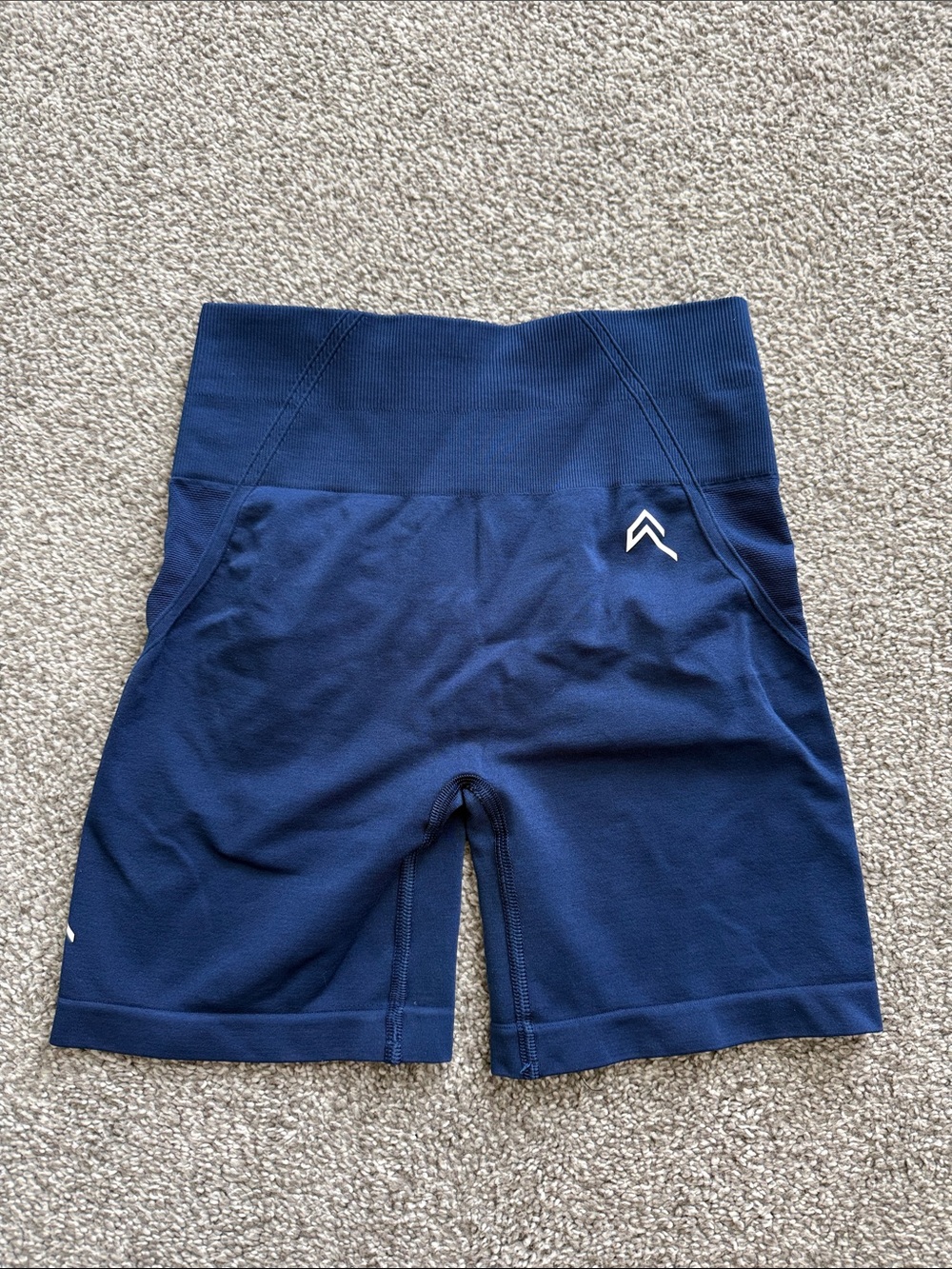Oner Active Navy Blue High-Waist Athletic Shorts